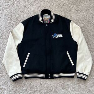 Jeff Hamilton Detroit Lions Limited Edition Wool & Leather Jacket